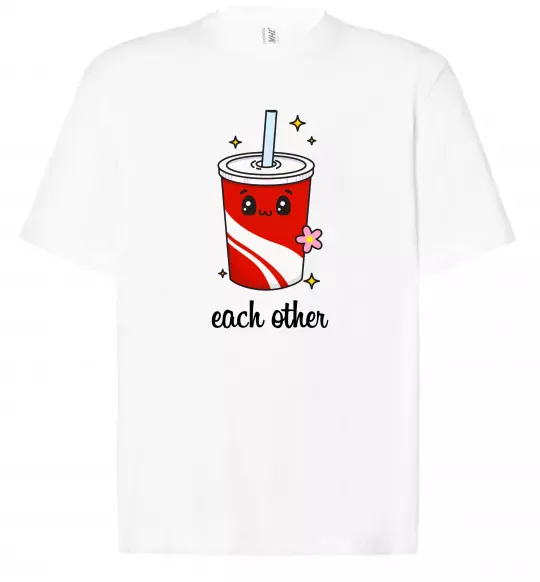 Футболка Оверсайз Кола Each other Белый фото