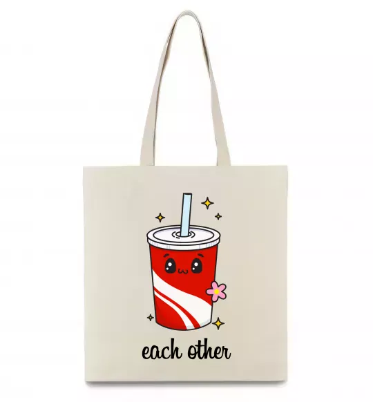 Эко-сумка Кола Each other Бежевый фото