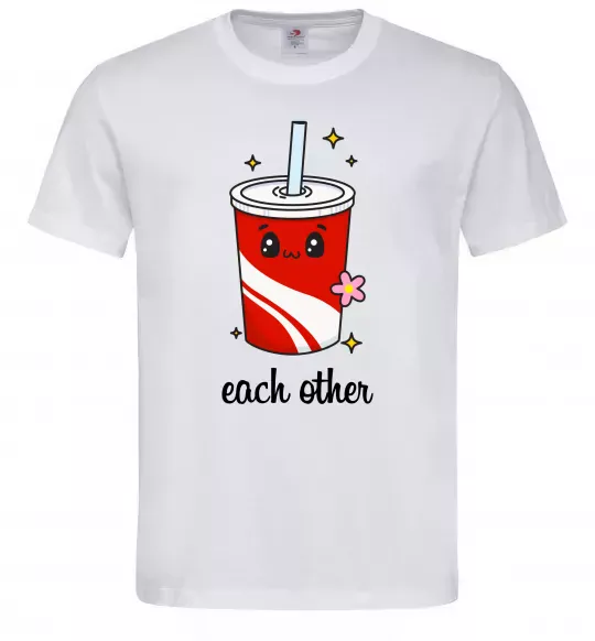 Мужская футболка Кола Each other Белый фото