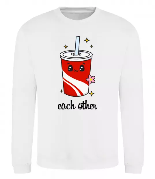 Свитшот Кола Each other Белый фото