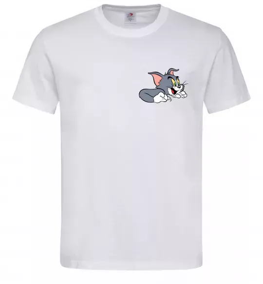 Мужская футболка Кіт Том Белый фото