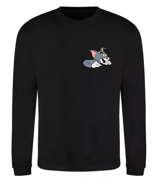 Світшот Кіт Том Чорний фото