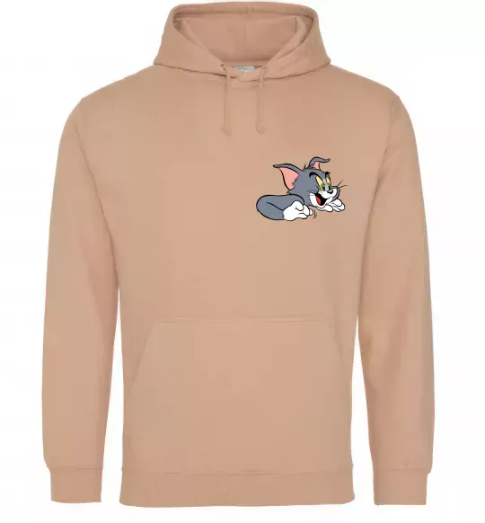 Мужская толстовка (худи) Кіт Том Песочный фото