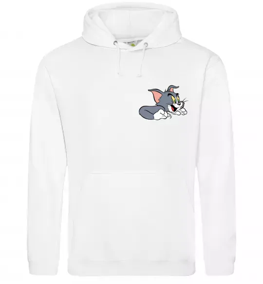 Жіноча толстовка (худі) Кіт Том Білий фото