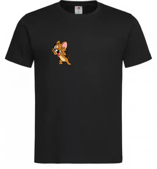 Мужская футболка Мишеня Джері Черный фото