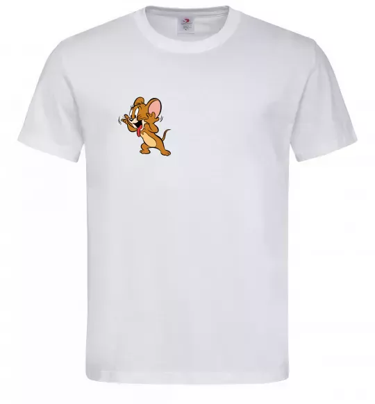 Мужская футболка Мишеня Джері Белый фото