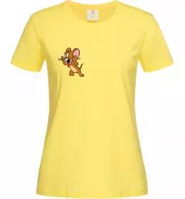Женская футболка Мишеня Джері Лимонный фото