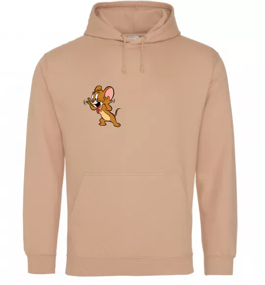 Жіноча толстовка (худі) Мишеня Джері Пісочний фото