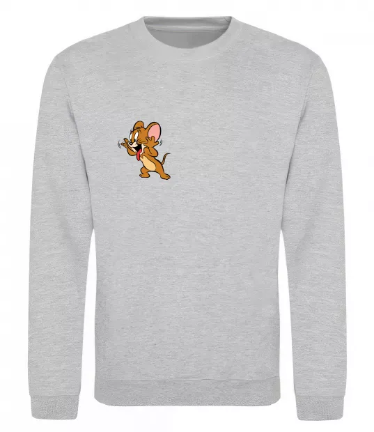 Світшот Мишеня Джері Сірий меланж фото