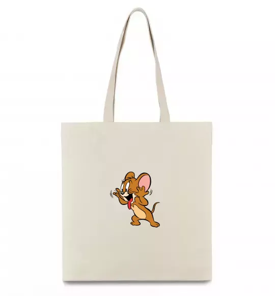 Эко-сумка Мишеня Джері Бежевый фото