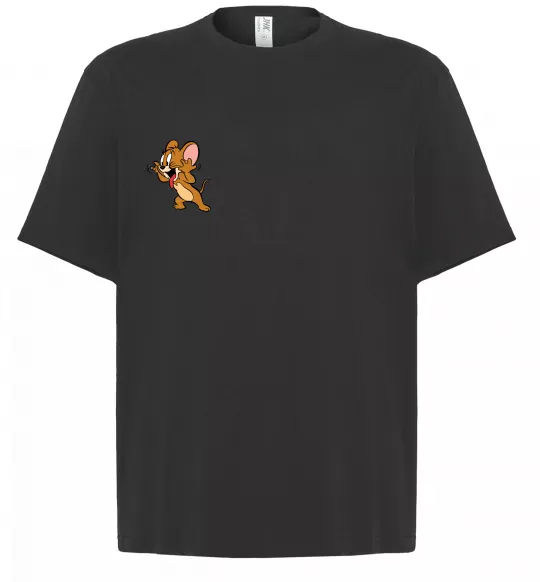 Футболка Оверсайз Мишеня Джері Черный фото