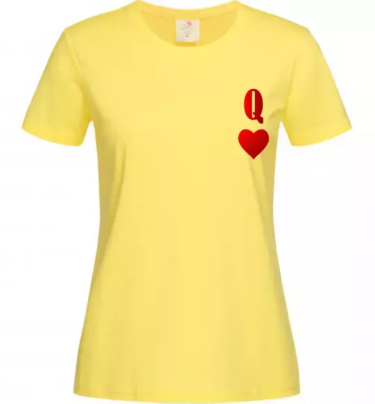 Женская футболка Дама карта Лимонный фото