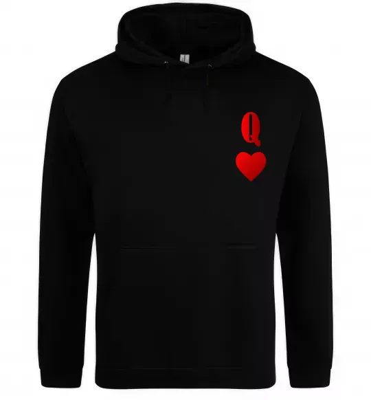 Жіноча толстовка (худі) Дама карта Чорний фото