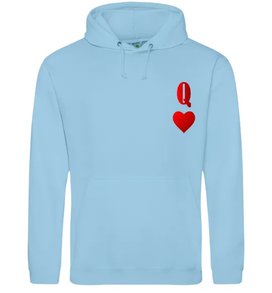 Женская толстовка (худи) Дама карта Голубой фото