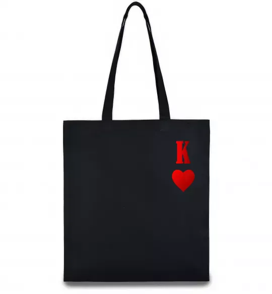 Эко-сумка Король карта Черный фото