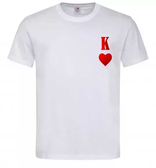 Мужская футболка Король карта Белый фото