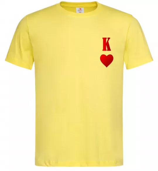 Мужская футболка Король карта Лимонный фото