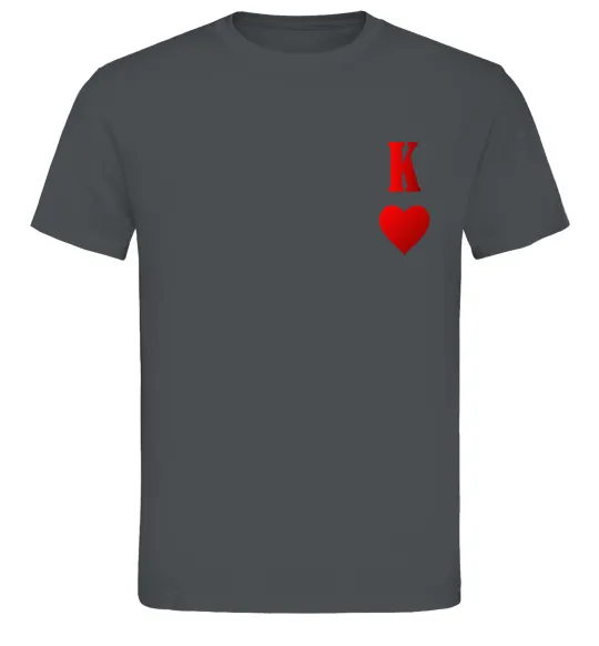 Мужская футболка Король карта Графит фото