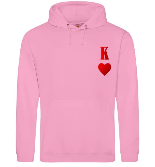 Женская толстовка (худи) Король карта Розовый фото