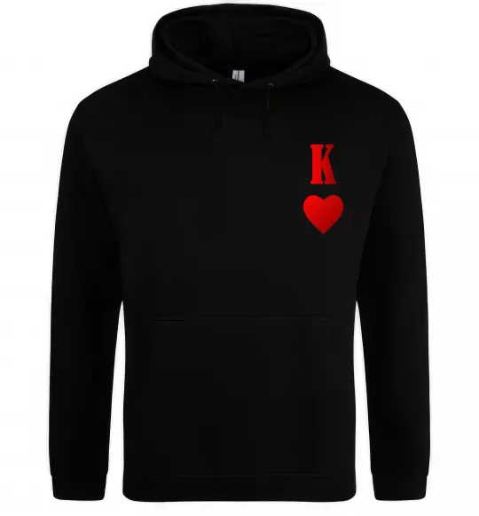 Жіноча толстовка (худі) Король карта Чорний фото