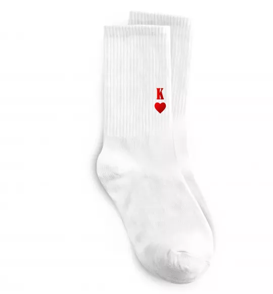 Носки Король карта Белый фото