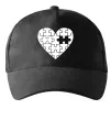 Кепка Пазл серце Черный фото