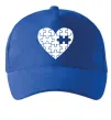 Кепка Пазл серце Ярко-синий фото