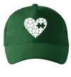 Кепка Пазл серце Темно-зеленый фото