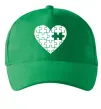 Кепка Пазл серце Зеленый фото