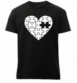 Чоловіча преміум футболка Пазл серце