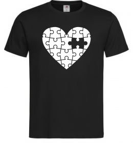Мужская футболка Пазл серце