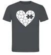 Чоловіча футболка Пазл серце Графіт фото