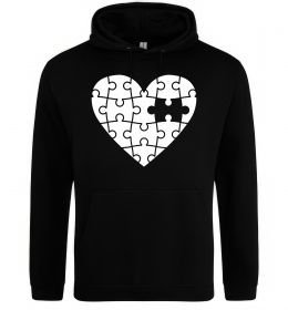Мужская толстовка (худи) Пазл серце Мужская толстовка (худи) Пазл серце