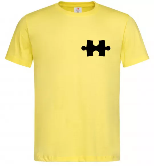 Чоловіча футболка Серце останній пазлик Лимонний фото