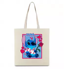 Еко-сумка Stitch Бежевий фото