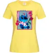 Жіноча футболка Стіч хлопчик Лимонний Жіноча футболка Стіч хлопчик Лимонний фото