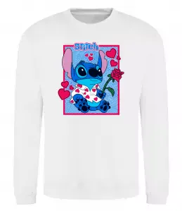 Свитшот Stitch love Черный фото