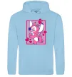 Жіноча толстовка (худі) Стіч дівчинка Блакитний фото