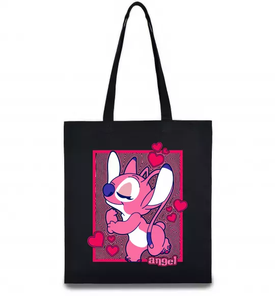 Эко-сумка Стіч дівчинка Черный фото