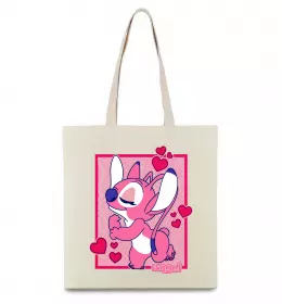 Еко-сумка Енджел (Стіч) Бежевий фото Еко-сумка Енджел (Стіч) Бежевий фото