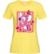 Женская футболка Стіч дівчинка Лимонный фото