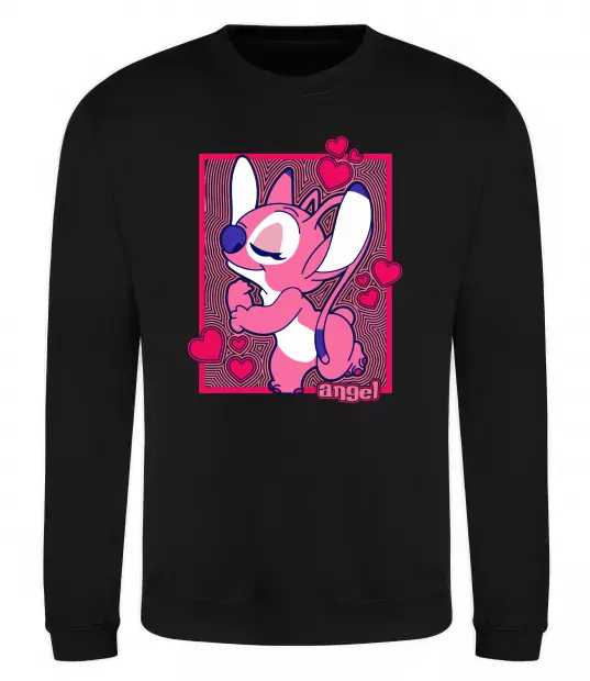 Світшот Стіч дівчинка Чорний фото