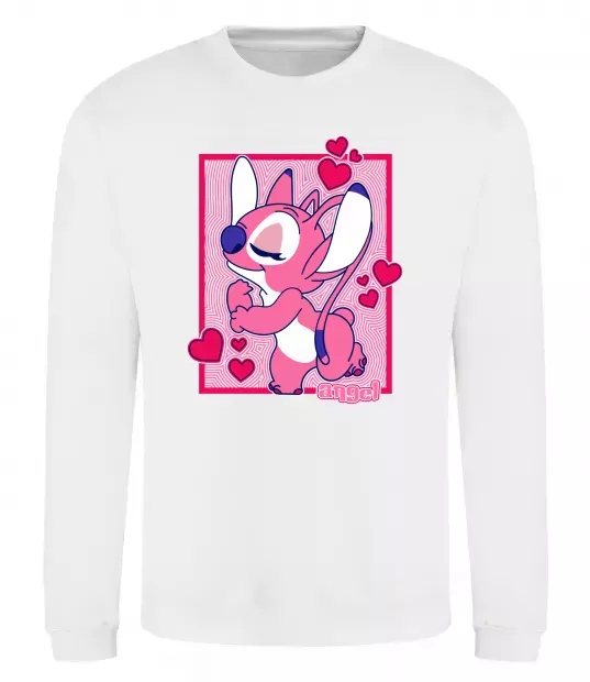 Світшот Стіч дівчинка Білий фото