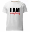 Мужская премиум футболка I am everything Белый фото