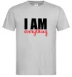 Мужская футболка I am everything Серый Мужская футболка I am everything Серый фото