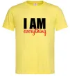Мужская футболка I am everything Лимонный Мужская футболка I am everything Лимонный фото