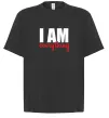 Футболка Оверсайз I am everything Чорний фото