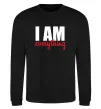 Світшот I am everything Чорний фото