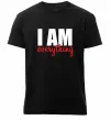 Мужская премиум футболка I am everything Черный фото