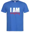 Мужская футболка I am everything Ярко-синий Мужская футболка I am everything Ярко-синий фото